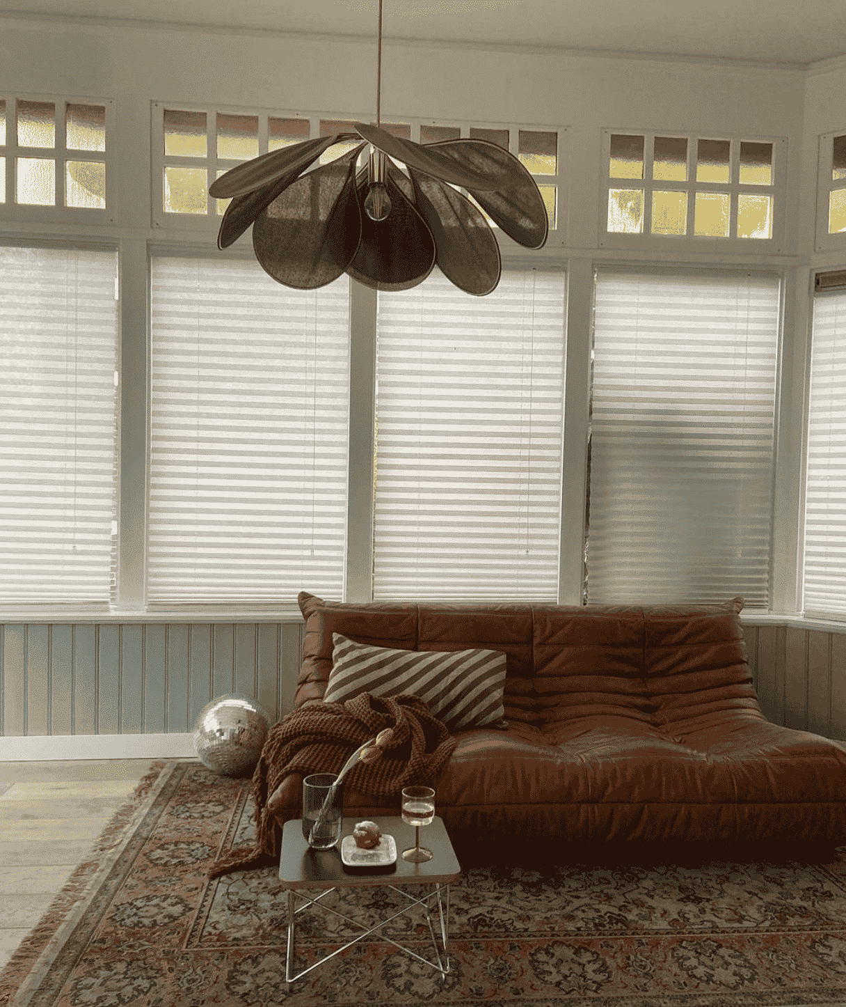The Original Pendant Petal Light - Small olive