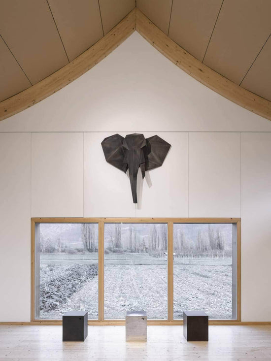 Tronpèta Elephant Head Sculpture