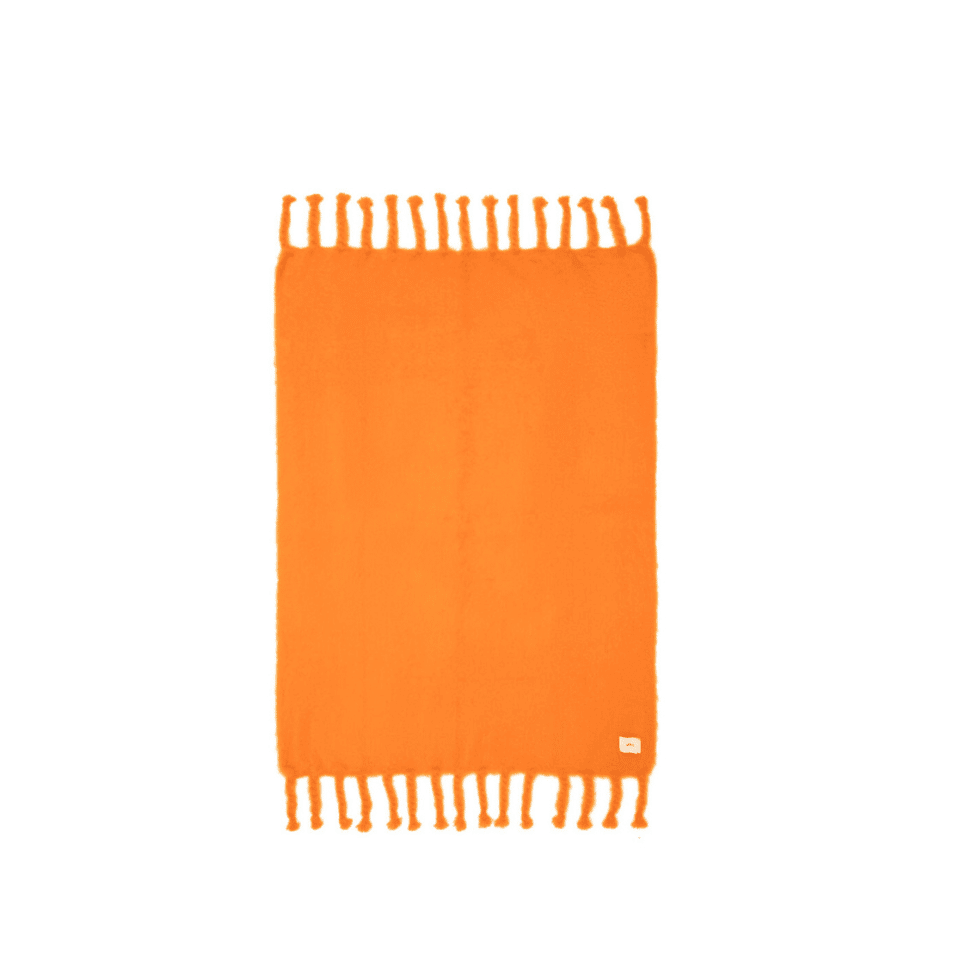 Load image into Gallery viewer, Viso Mohair Blanket Orange
