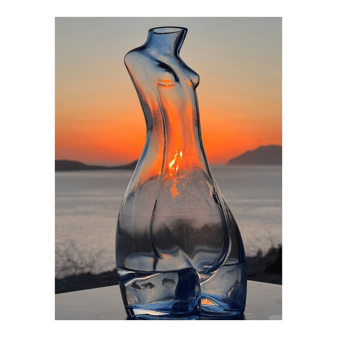 Glass Carafe - Blue