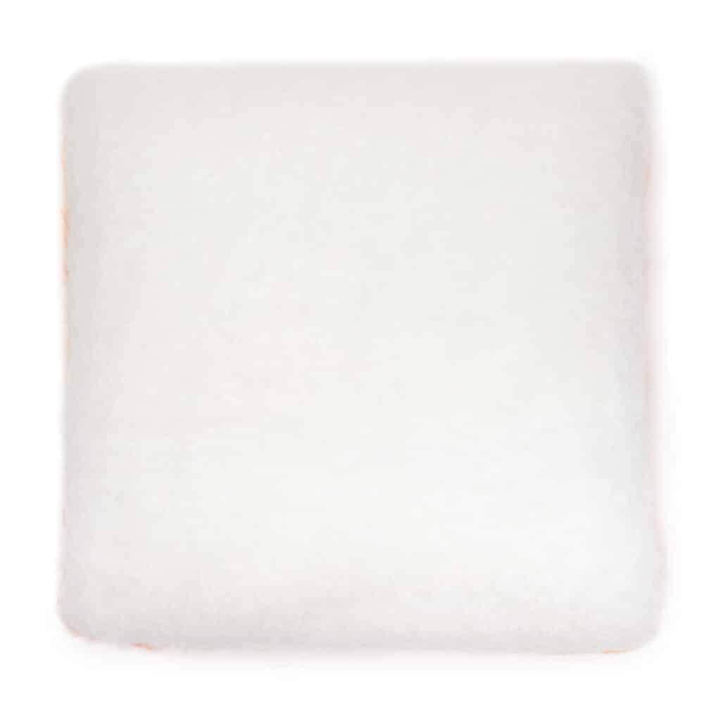 Viso Mohair Pillow Orange and White Back