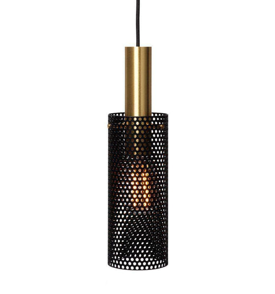 Vouge Pendant Ceiling Light small black brass