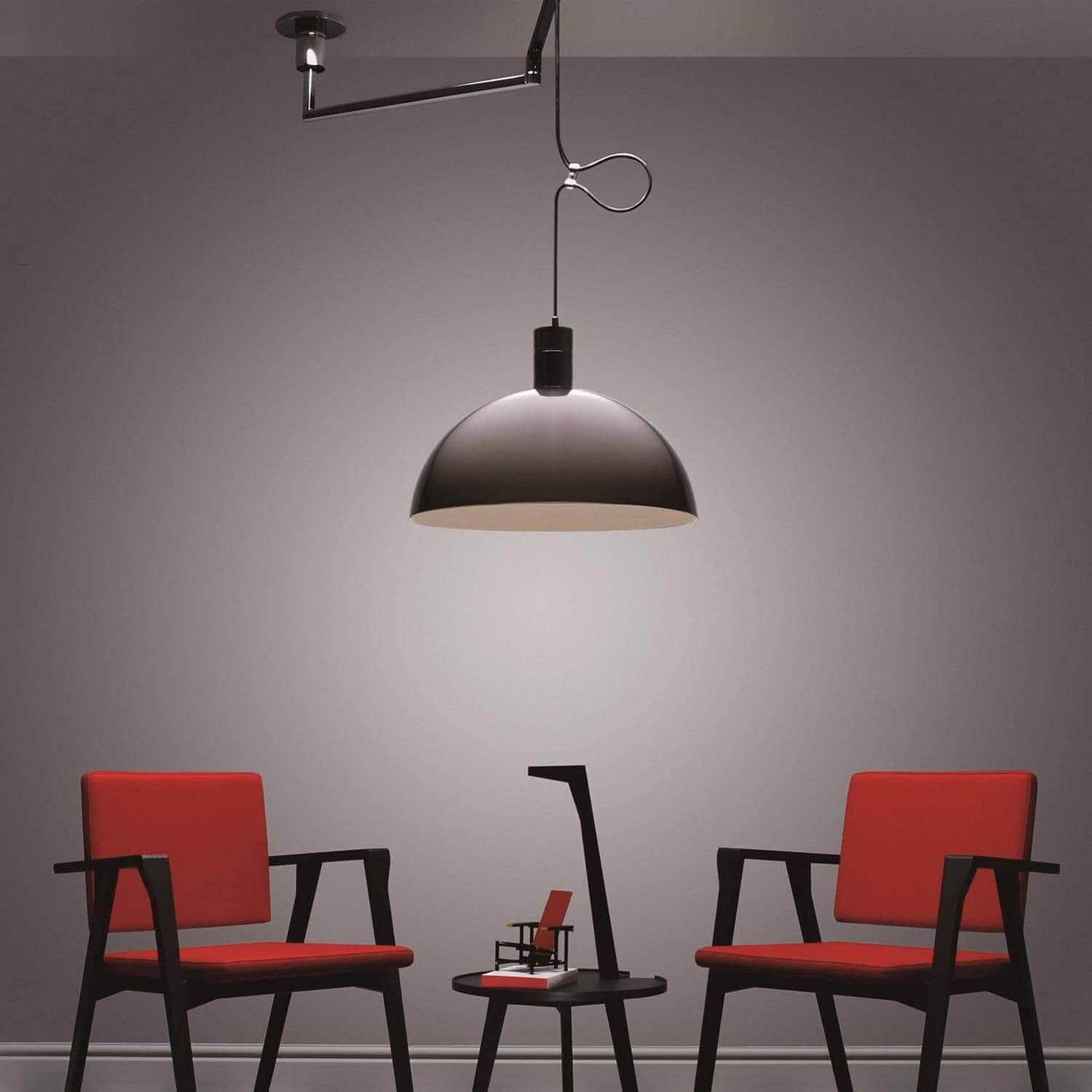 Chrome Pendant Lamp - AS41Z by Mr. Albini