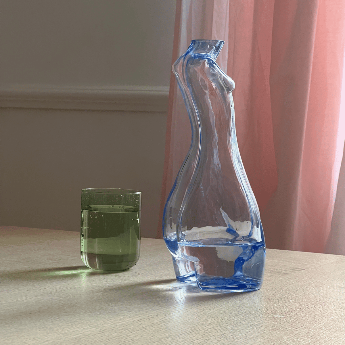 Glass Carafe - Blue