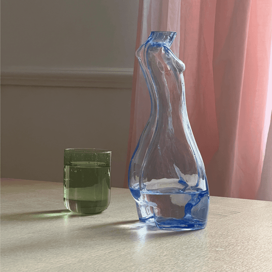 Glass Carafe - Blue