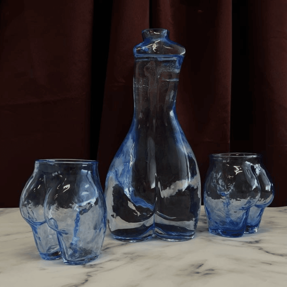 Tit for Tat Glass Carafe - Blue Bundle