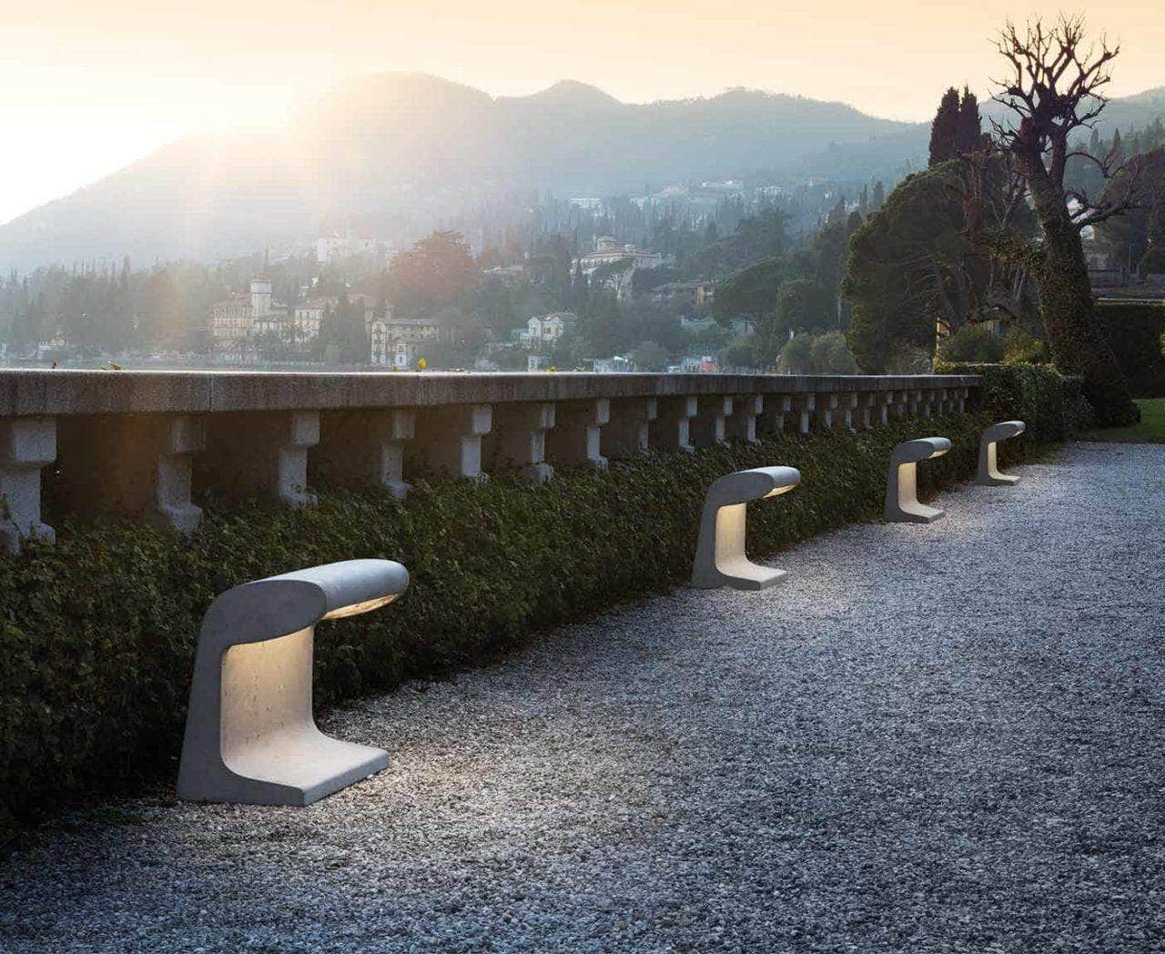 Outdoor Concrete Floor Lamp - Borne Béton Grande IP44 by Le Corbusier