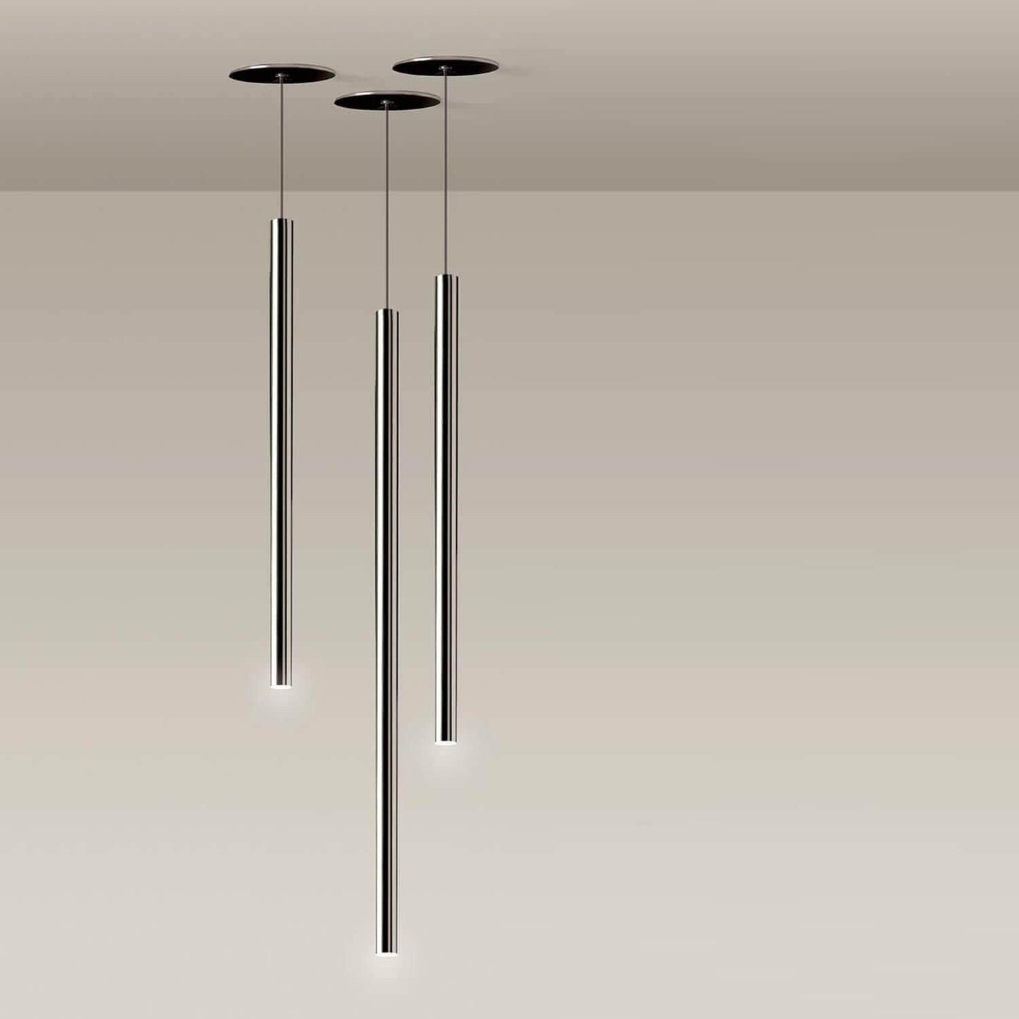 Pendant Lamp - Canna Metal by Piero Castiglioni