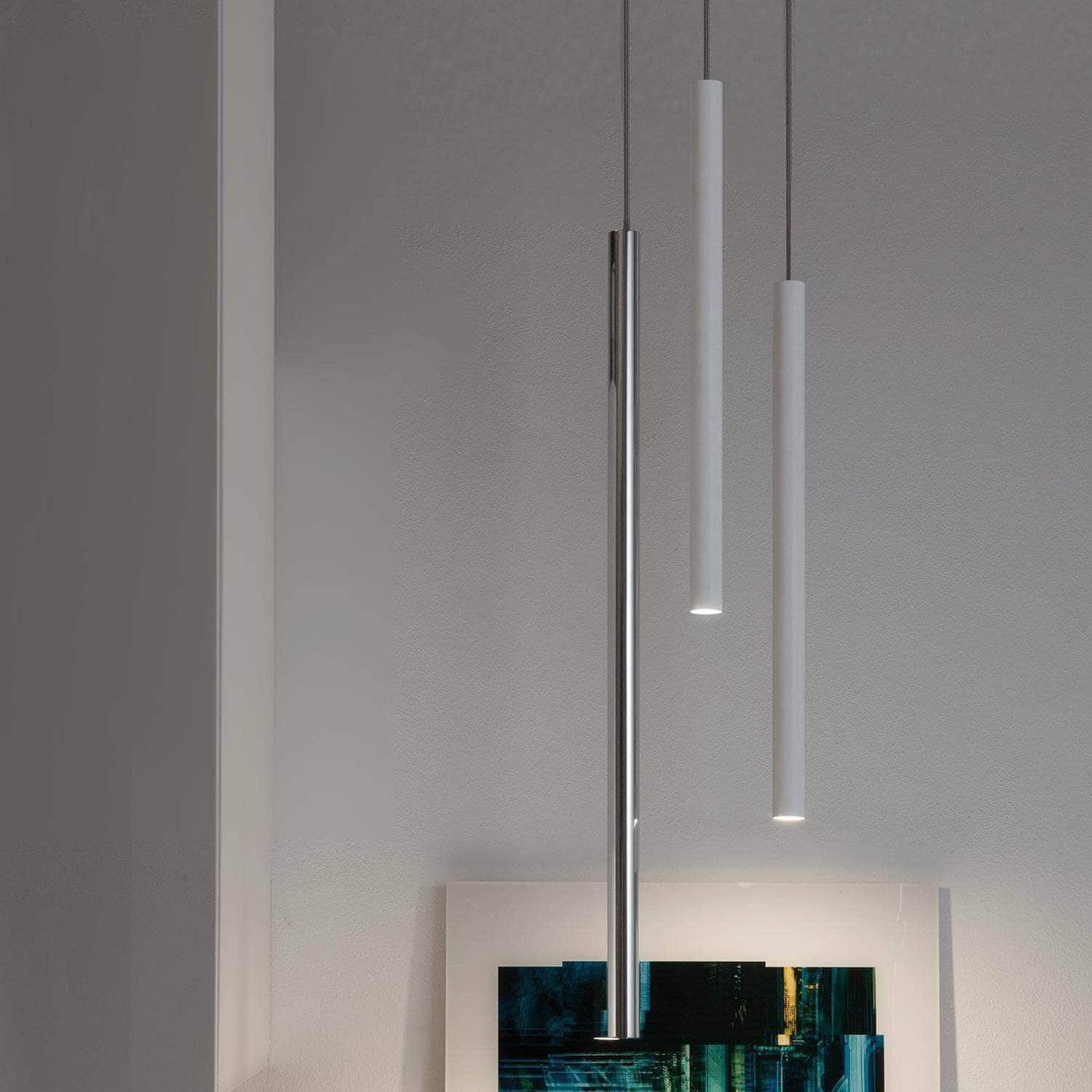 Pendant Lamp - Canna Metal by Piero Castiglioni