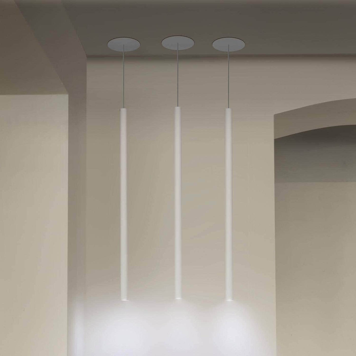Pendant Lamp - Canna Metal by Piero Castiglioni
