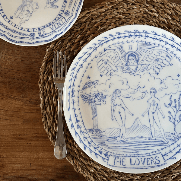 The Lovers Tarot Dinner Plate