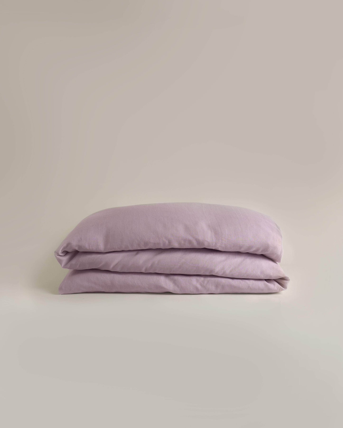 Hemp Duvet Cover Lilac White