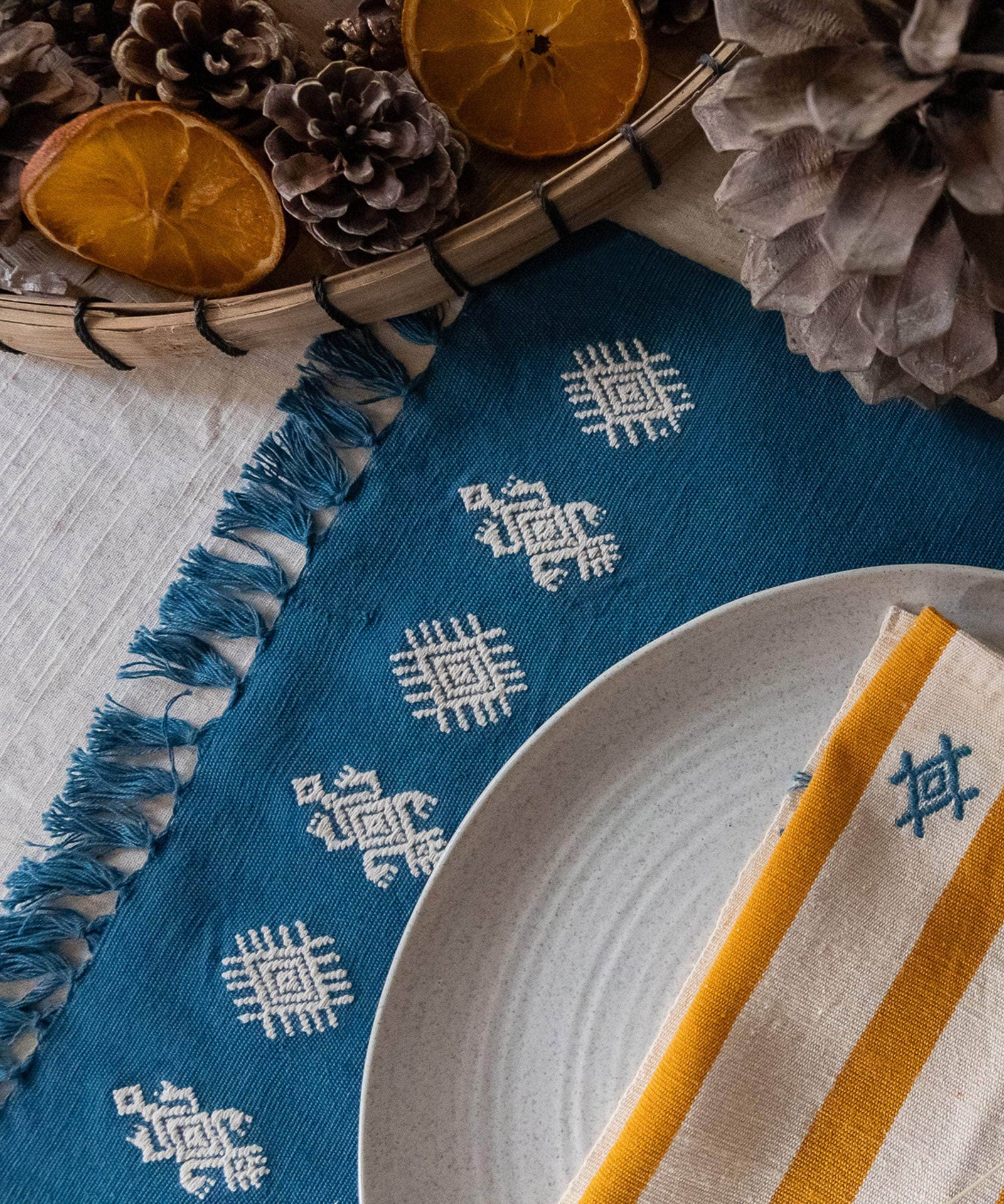 Izamna Stripe Handwoven Napkins (Set of 2)