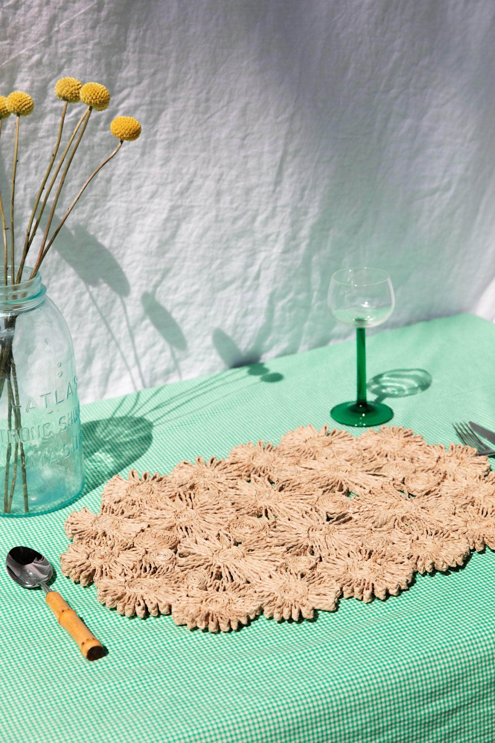 Fleur Raffia Placemat