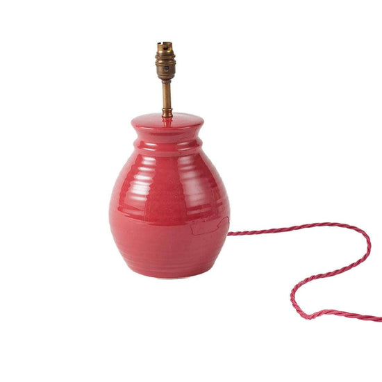 Load image into Gallery viewer, Lampbase Ceramic Honey Pot Red
