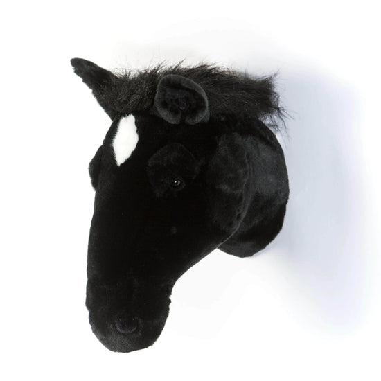 Peter the black horse Wall Mounted Plush Head