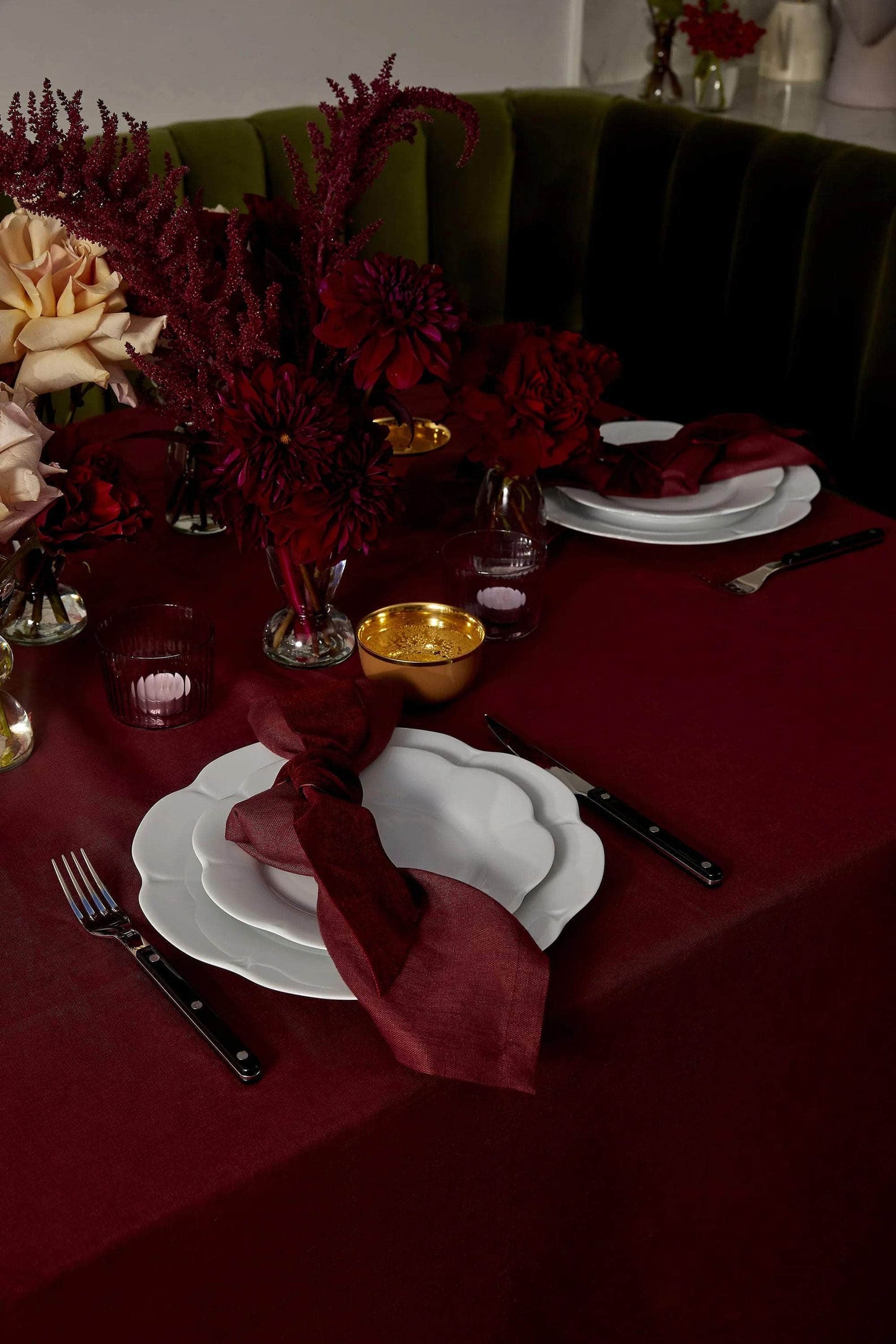 Deep Red Napkins