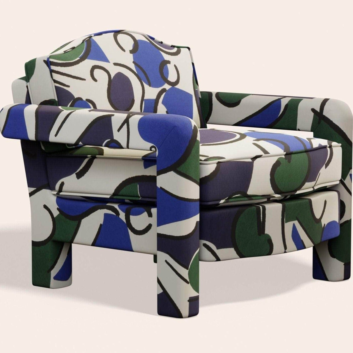 Elio Armchair, Seaweed