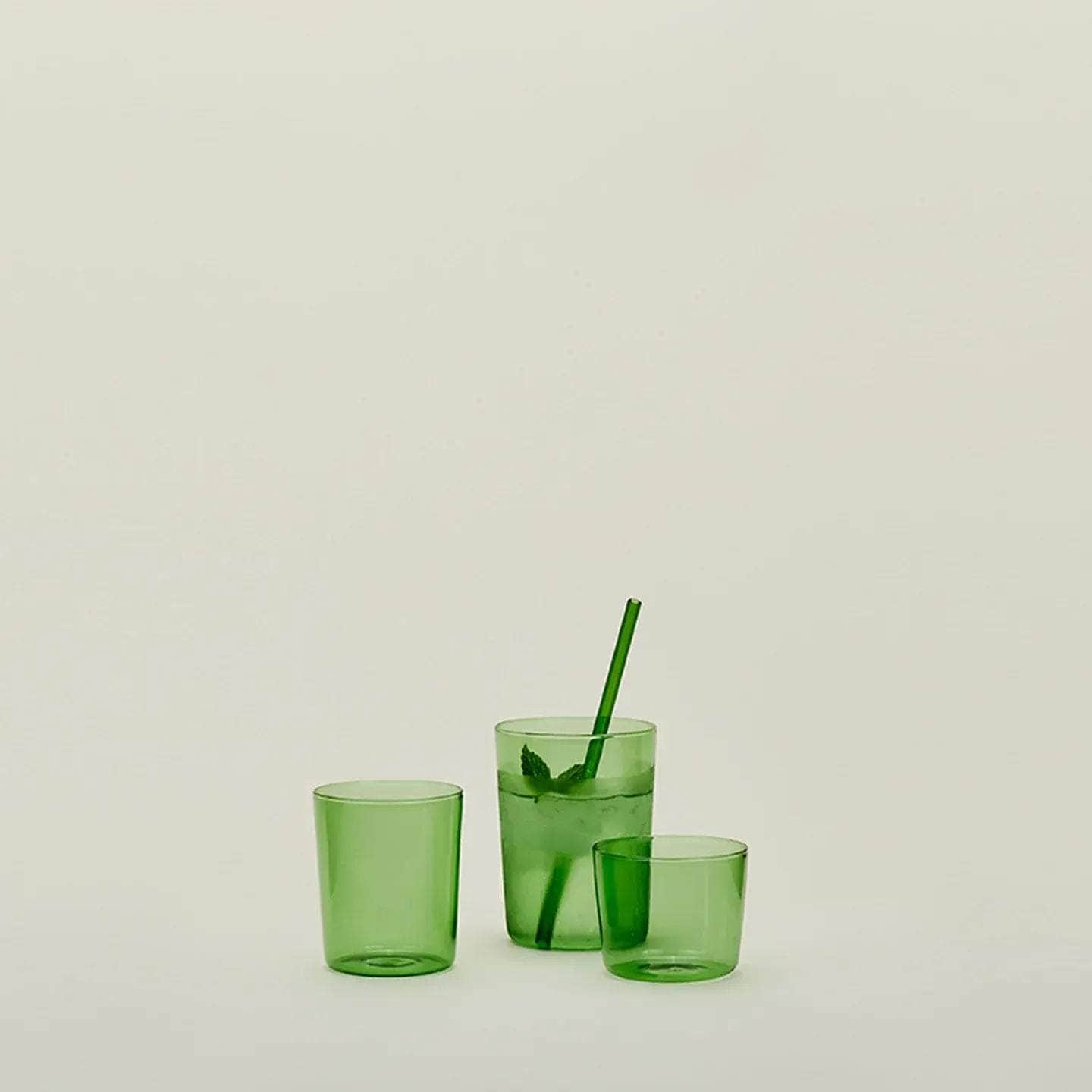 Essential Glassware - Set Of 4, Green