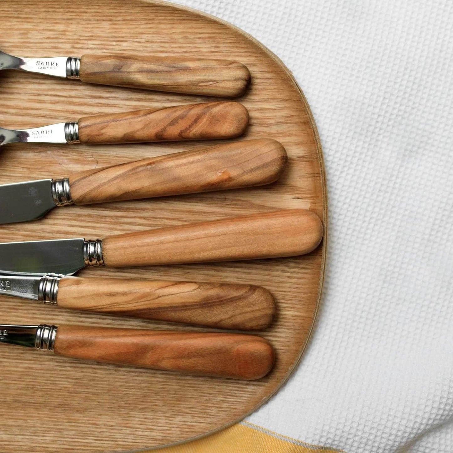 Lavandou 24 pc Cutlery Set | Olive Wood