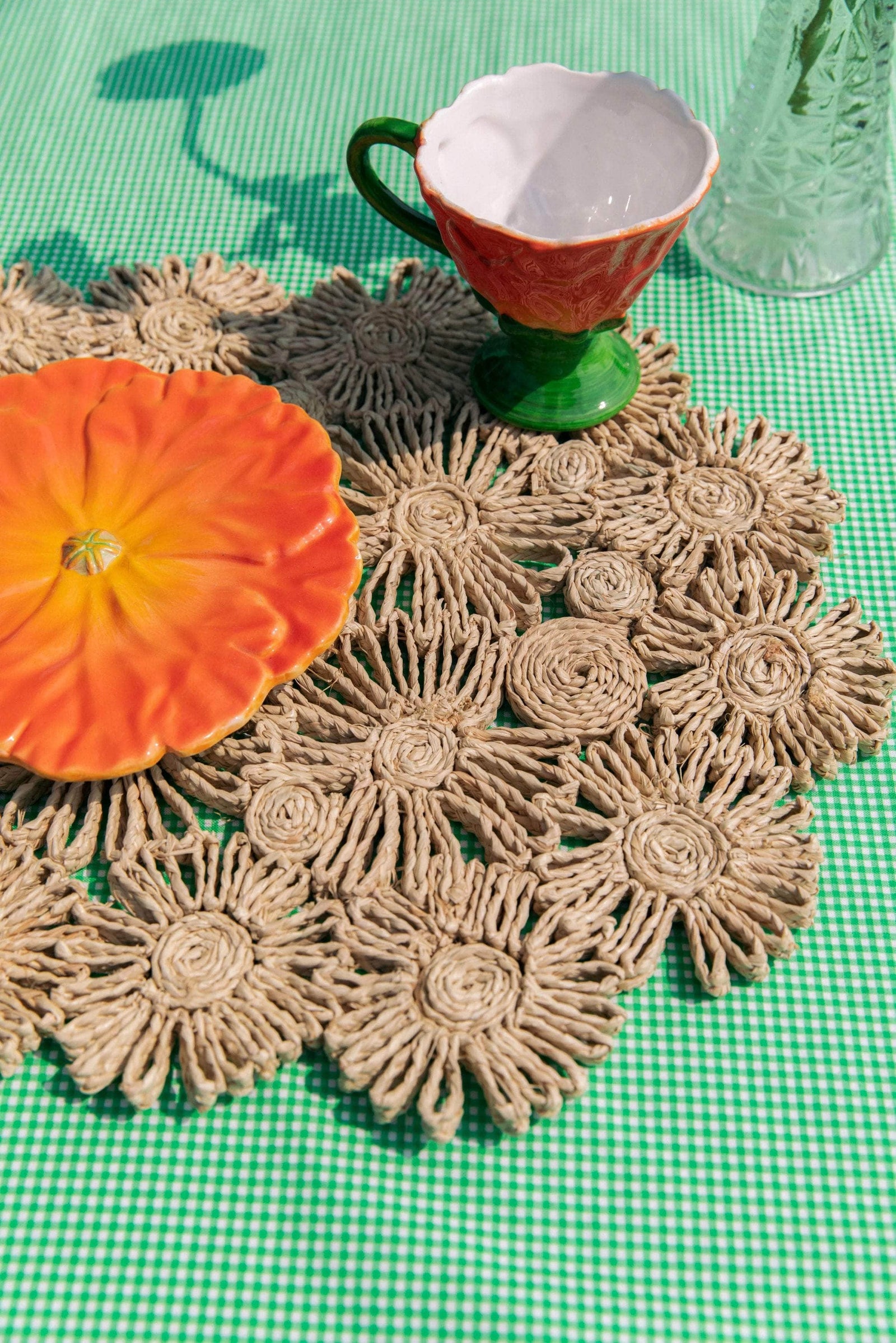 Fleur Raffia Placemat