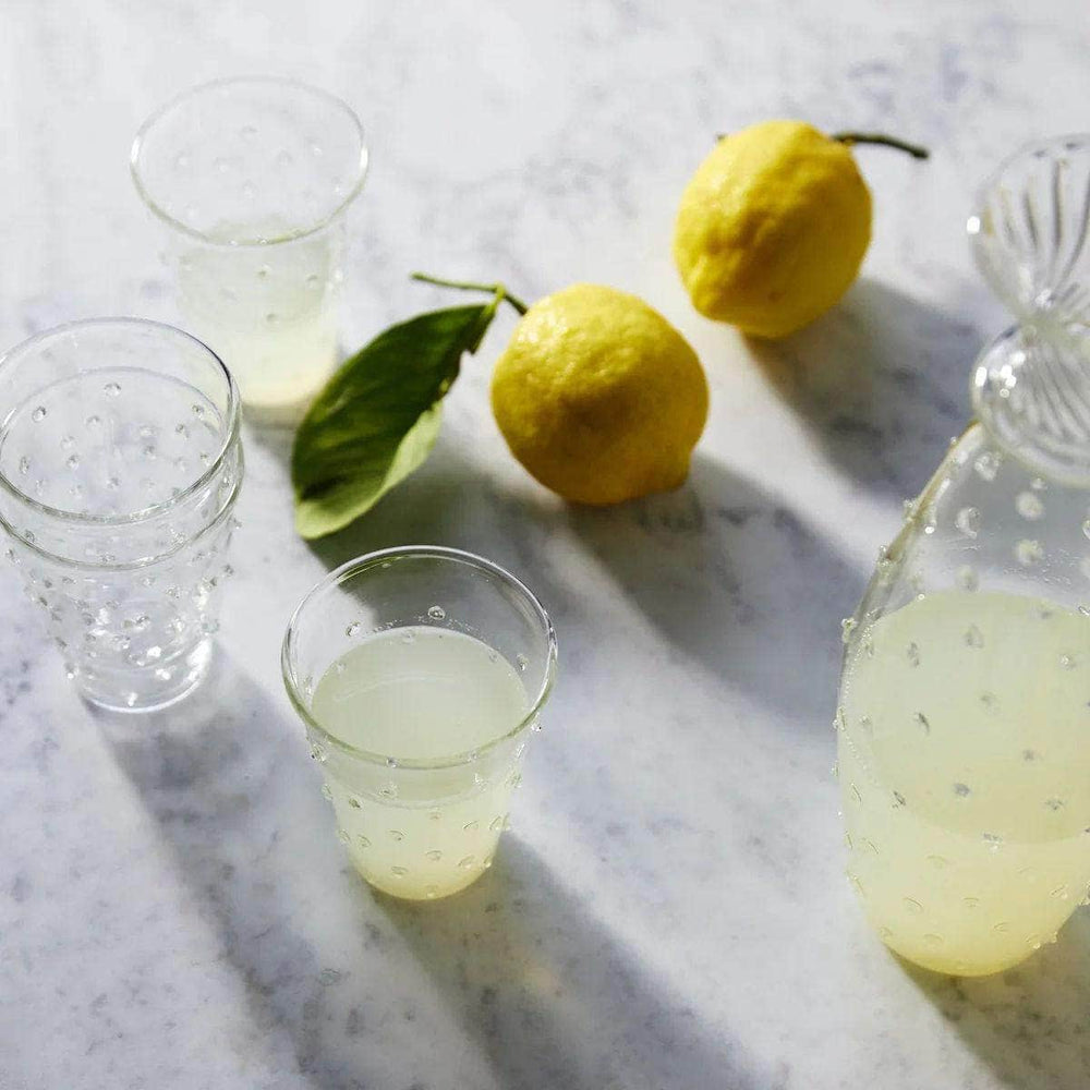 Clear Pom Water Glass - Set of Four