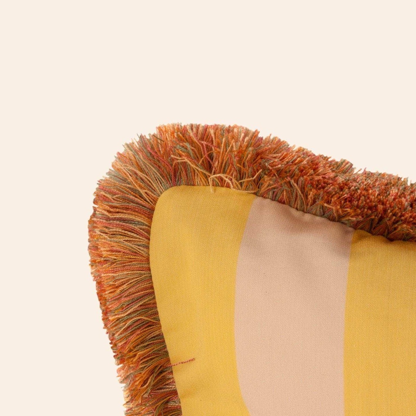 Sonia Stripe Cushion, Citron