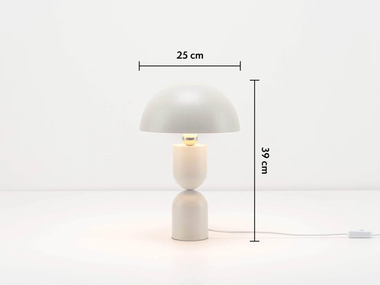 Sand mushroom dome table lamp