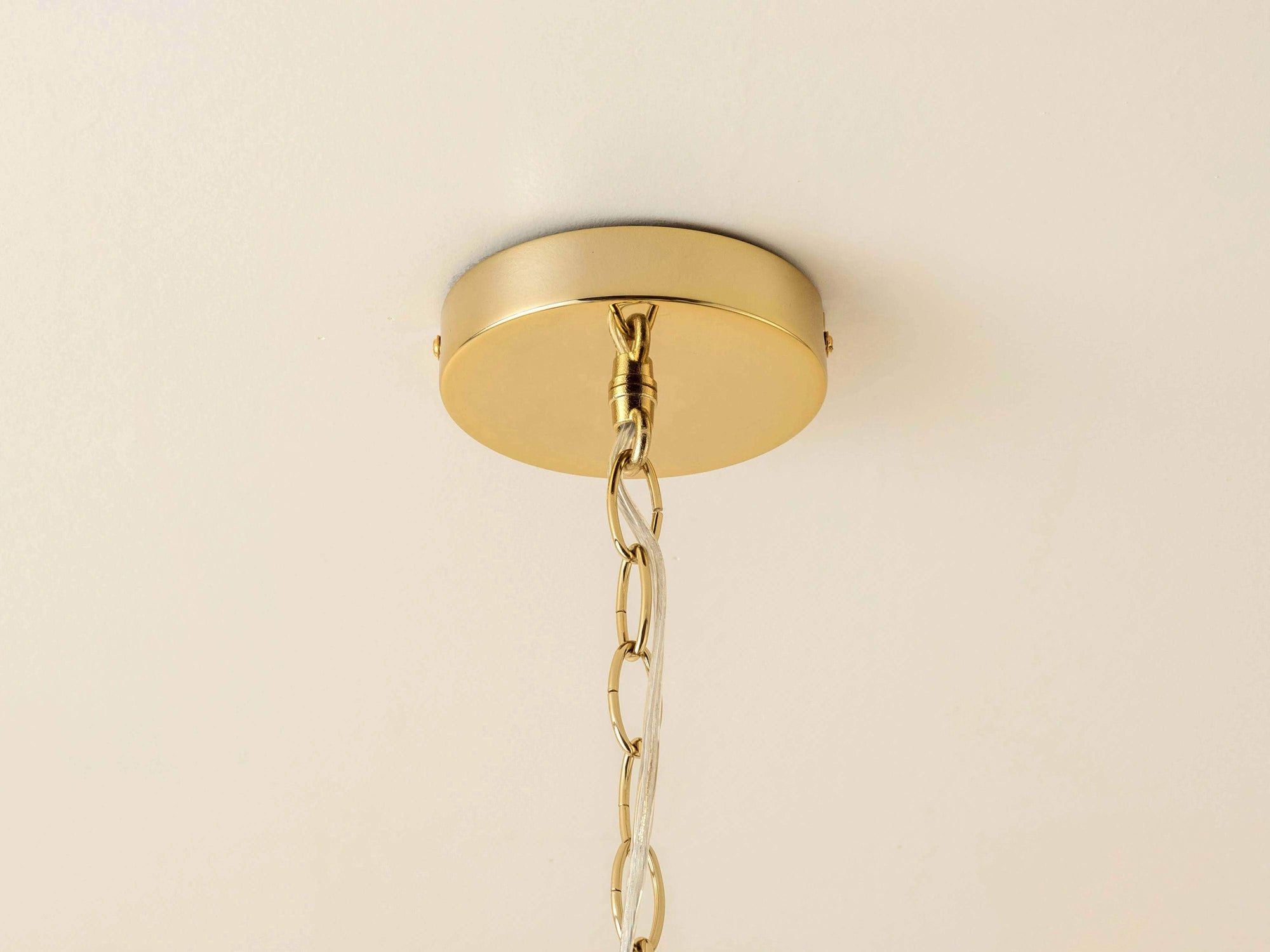 Amber Glass 3 Tiered Chandelier