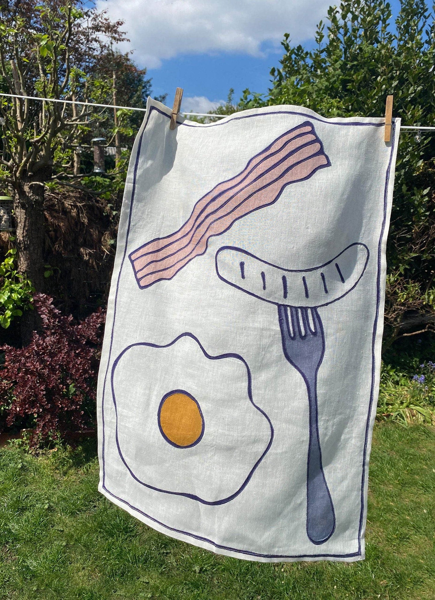 Eggs & Bacon Tea Towel