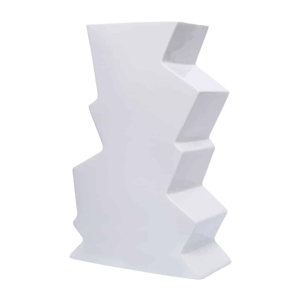 Jazz Porcelain Vase White
