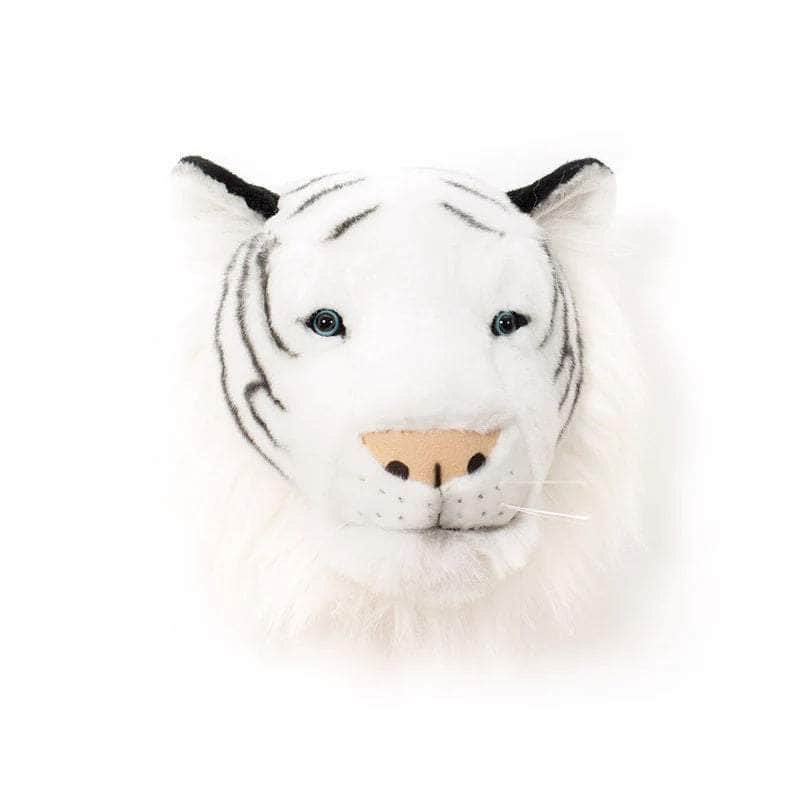 Albert the White Tiger Wall Mounted Plush Head