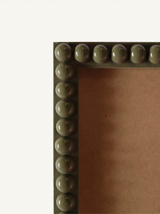 Olive Green Bobbin Picture Frame