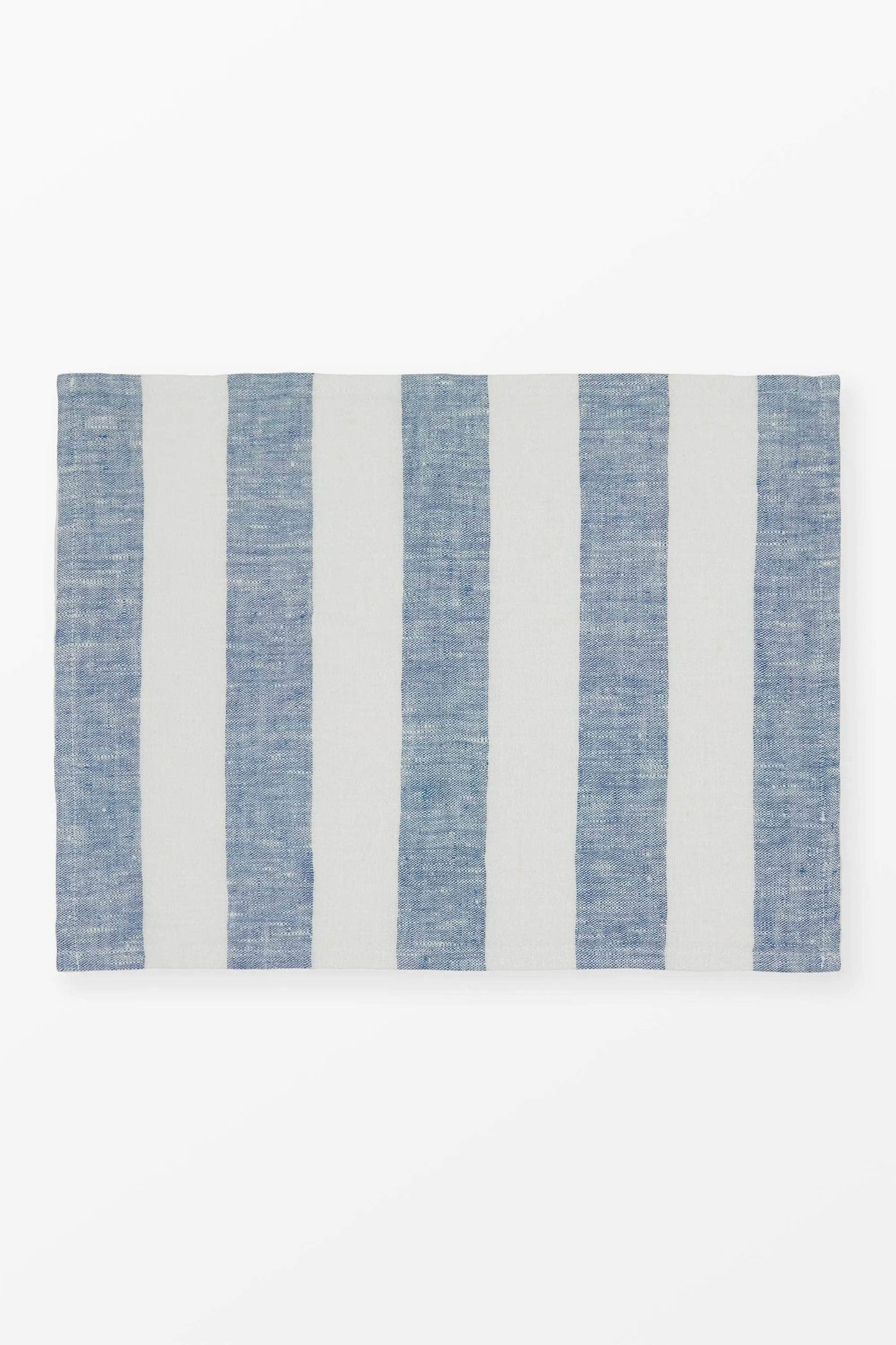 Load image into Gallery viewer, Striped Linen Placemat Blue
