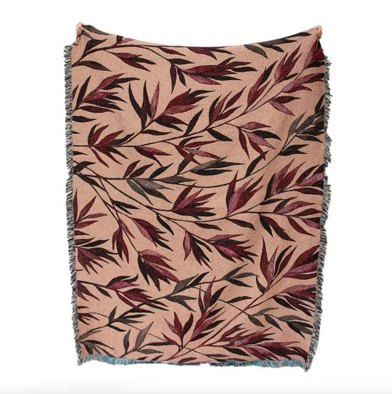 Growth (Blush) Recycled Cotton Woven Throw