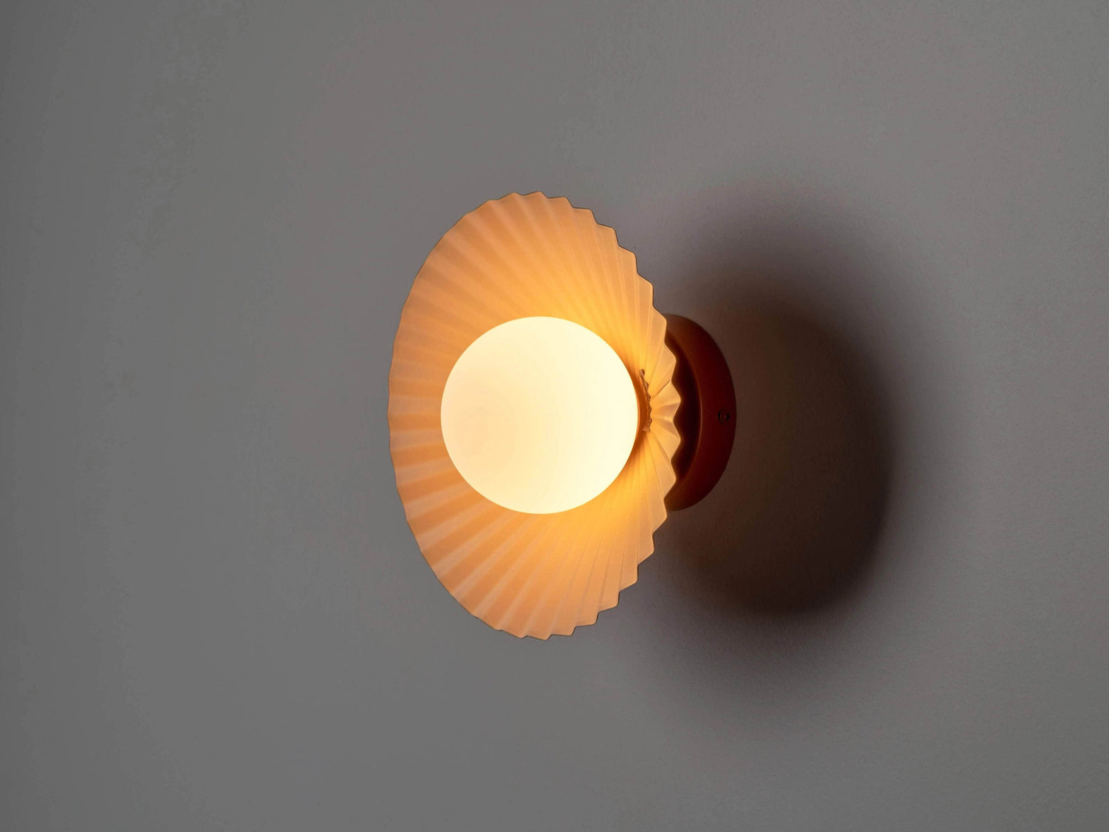 The Pleat wall and flush ceiling light - Houseof x Emma Gurner