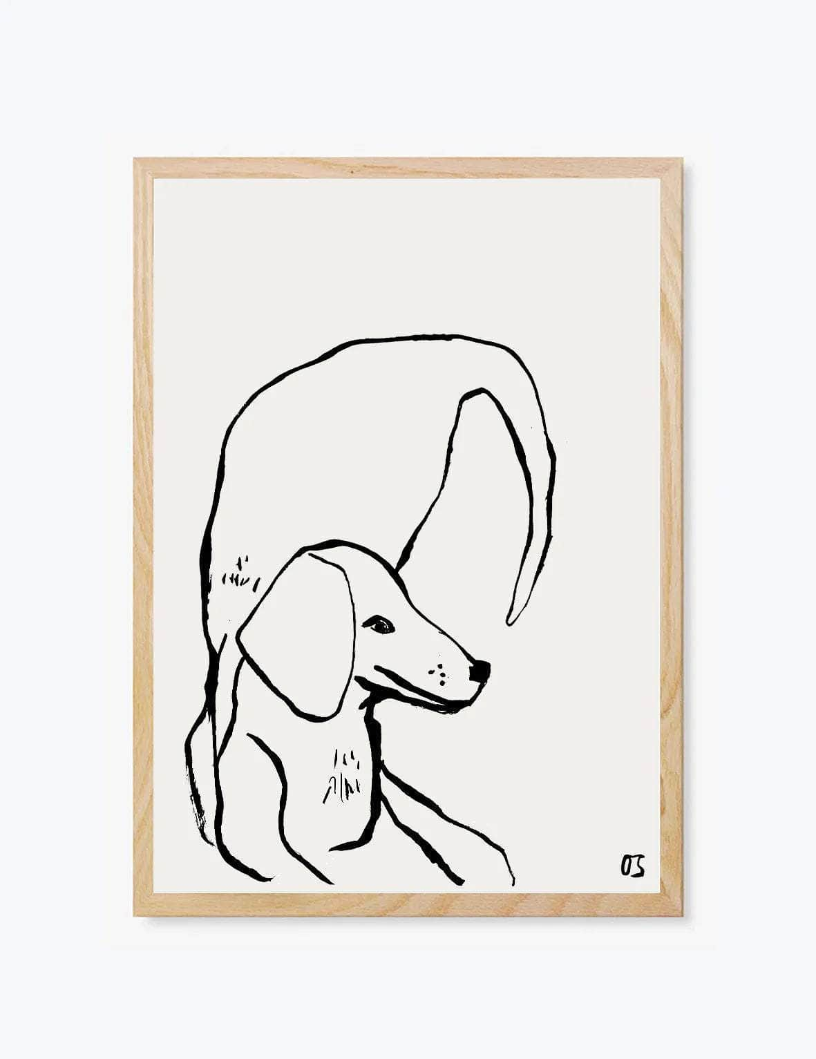 The Dachshund | Wall Art Print