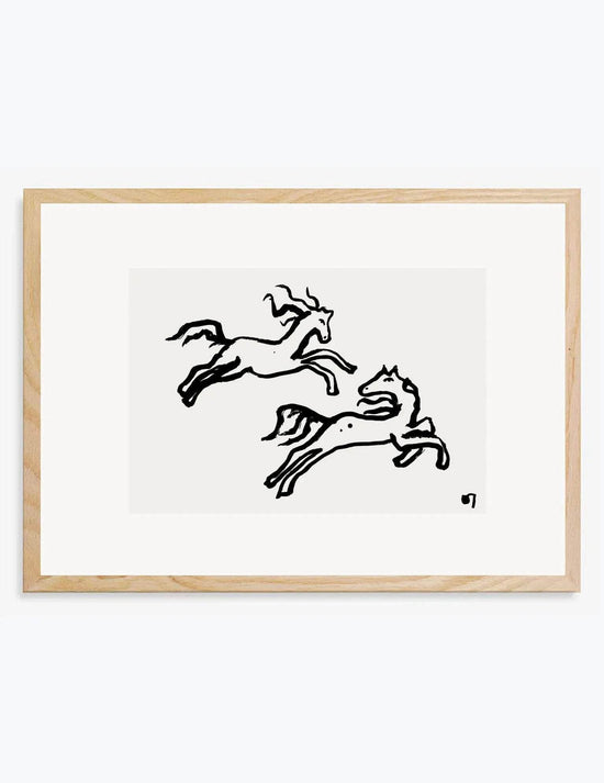 Two Horses Art Print