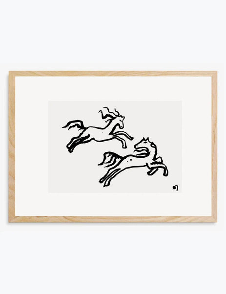 Two Horses Art Print