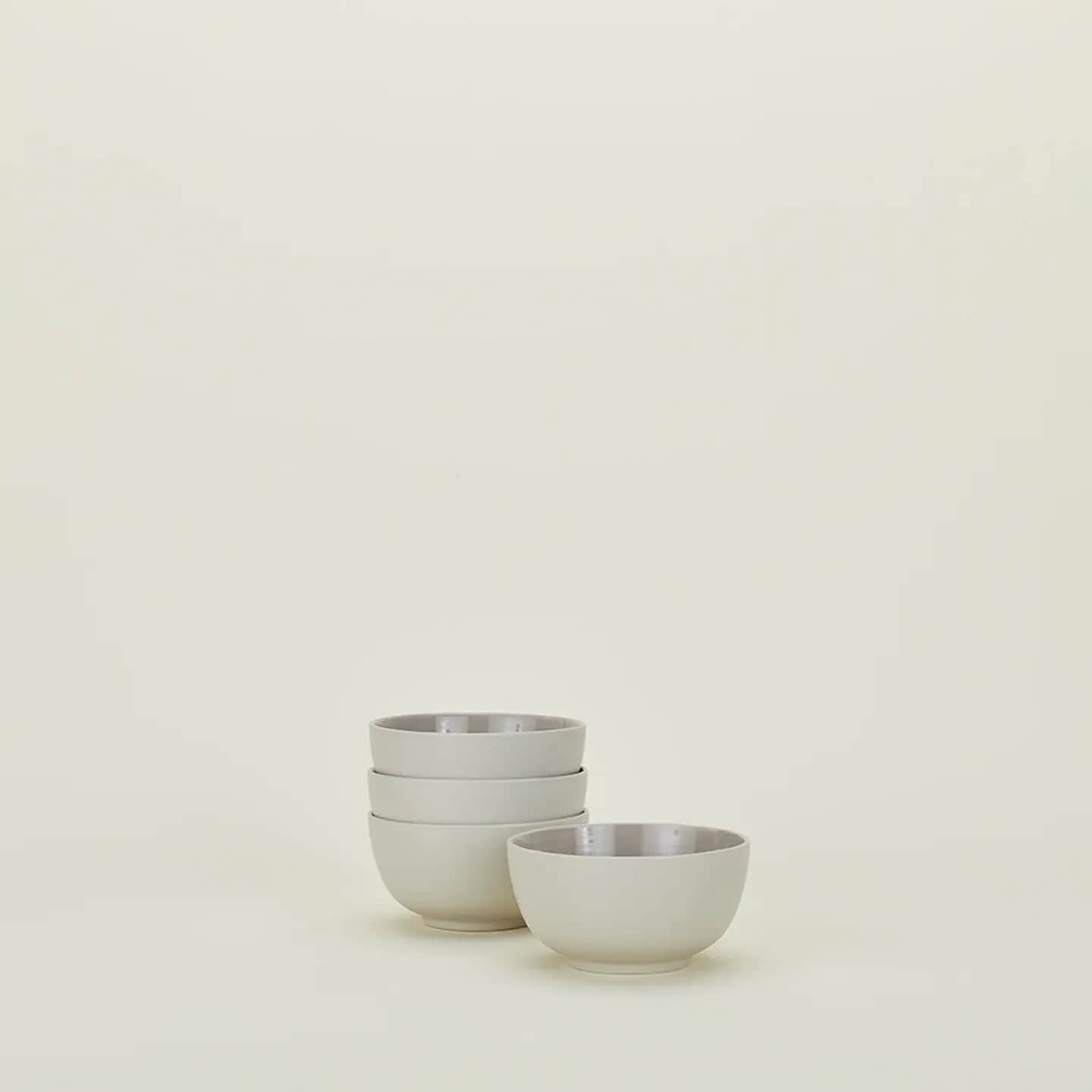 Essential Large Bowl - Set Of 4, Light Grey
