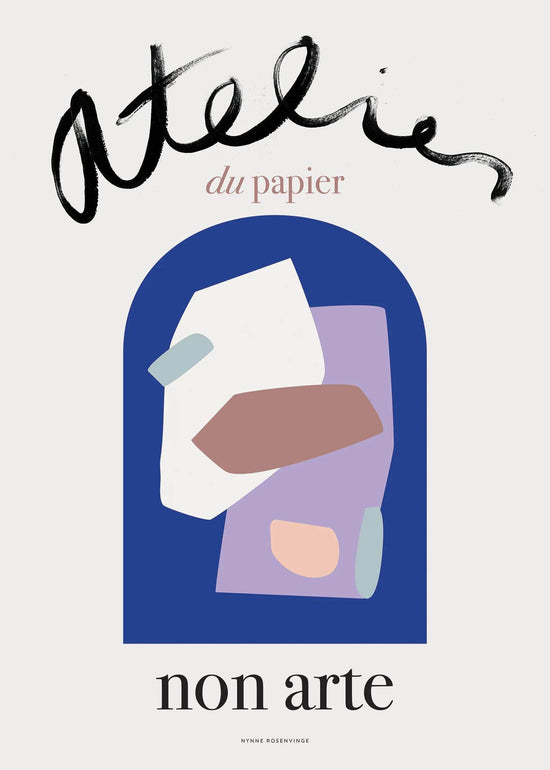 Atelier du Papier — "Bleu" Poster Print