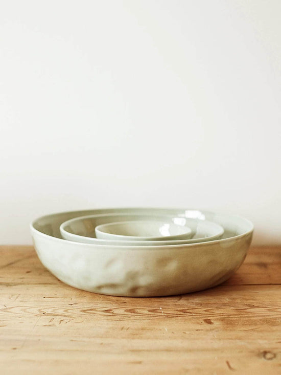 Large serving bowl in Seaglass