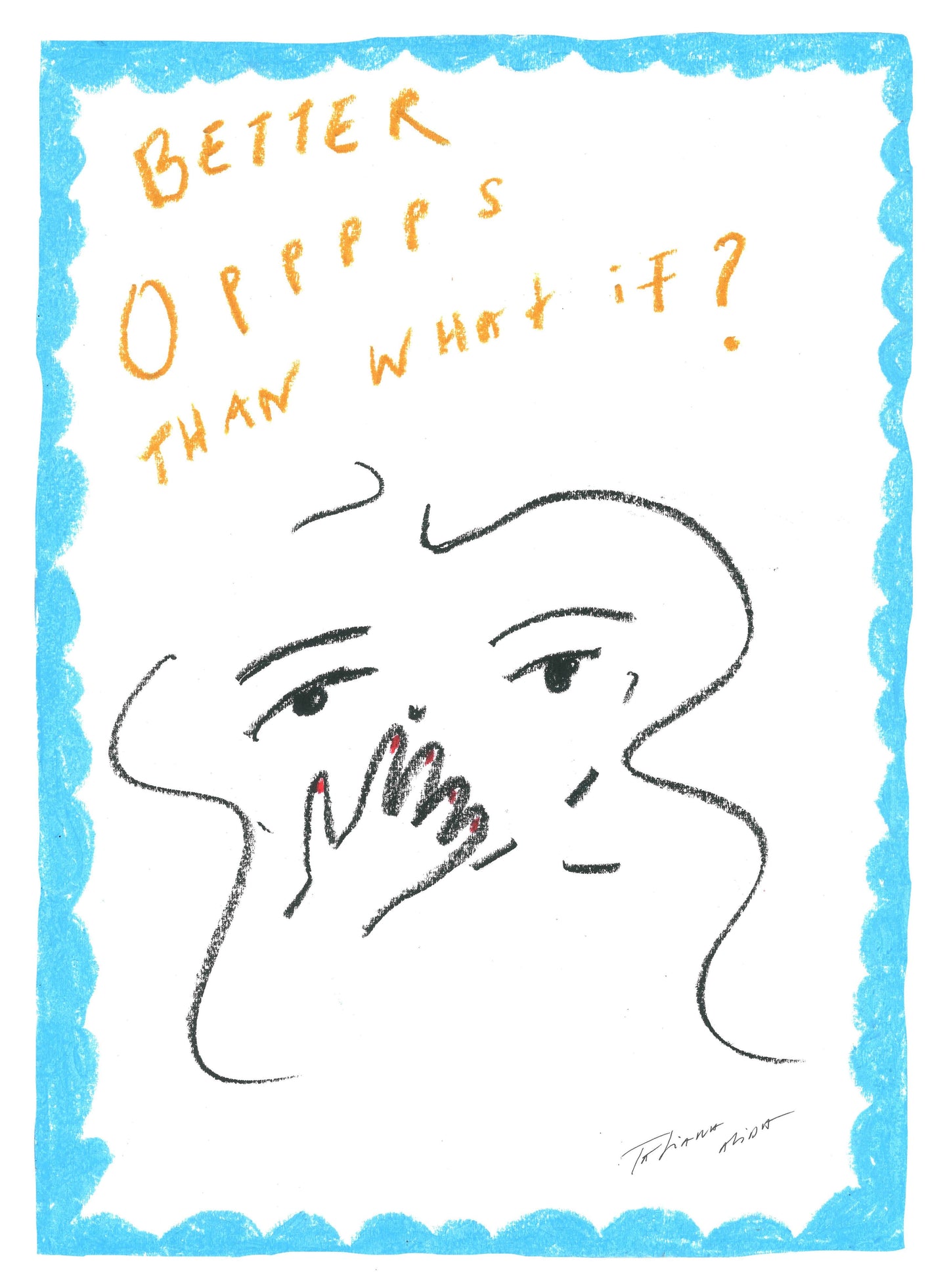 "Oops is better than what if" A3 Giclee Print