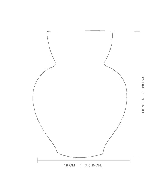 Ceramic Vase  ‘Amphora - White ’