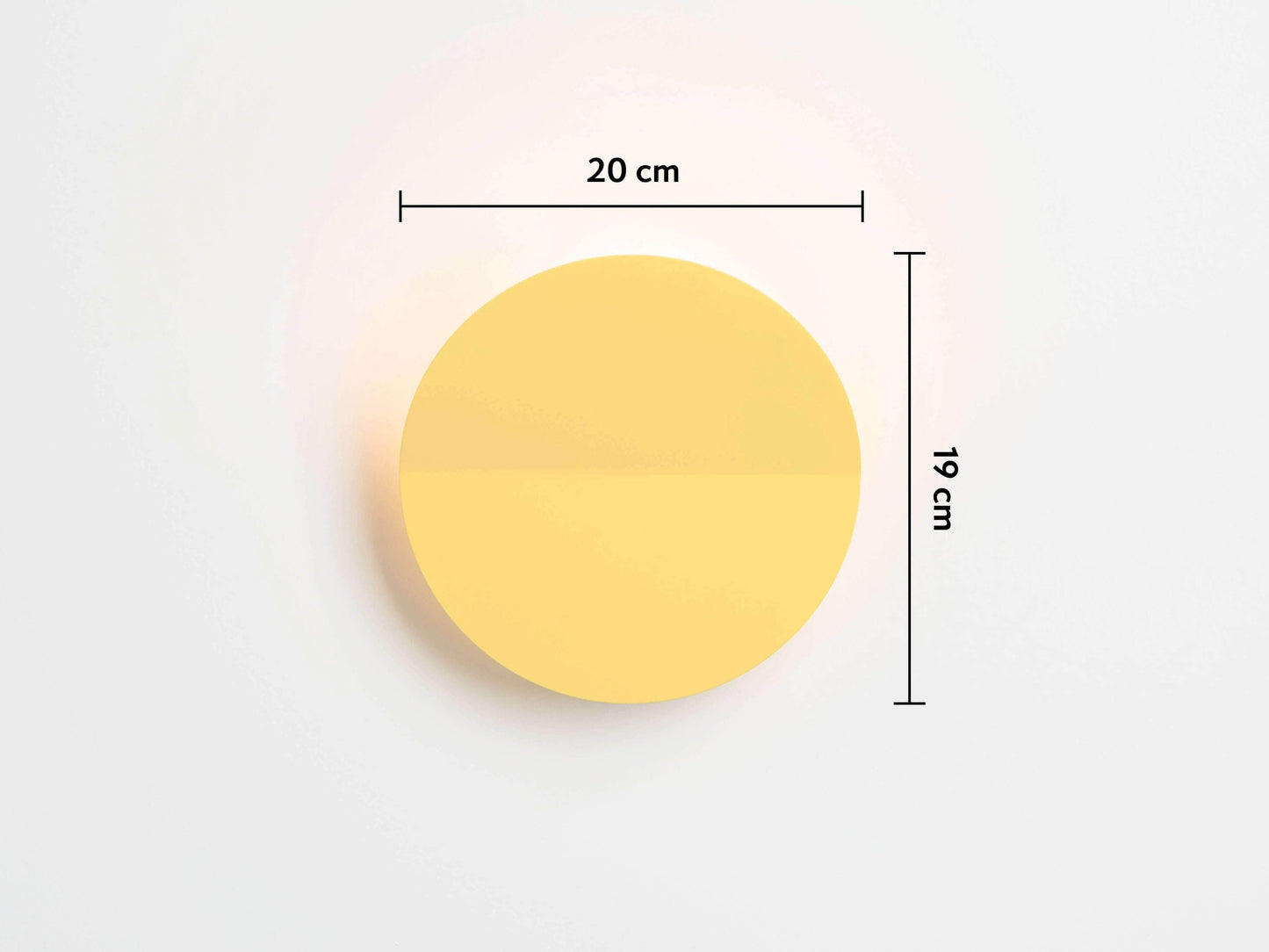 Yolk yellow diffuser wall light