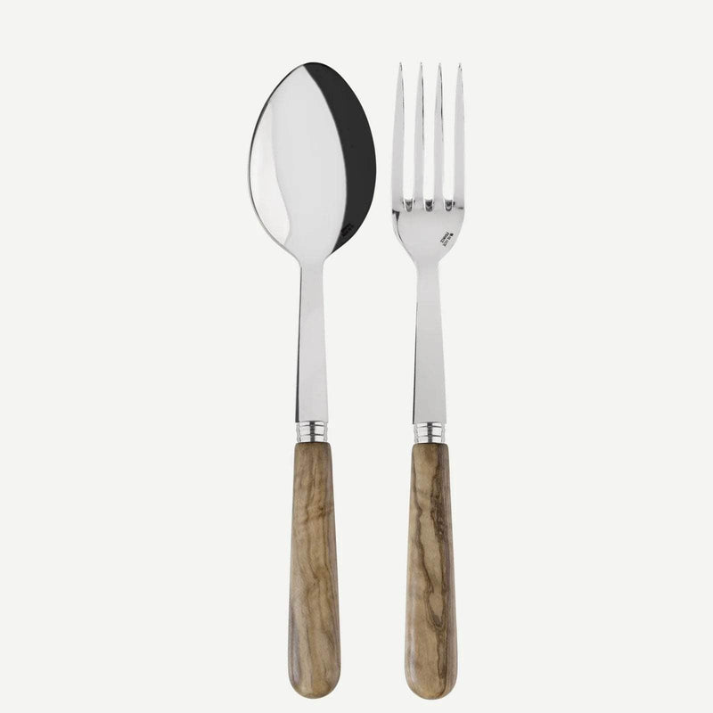 Lavandou Meat Serving Set | Olive Wood