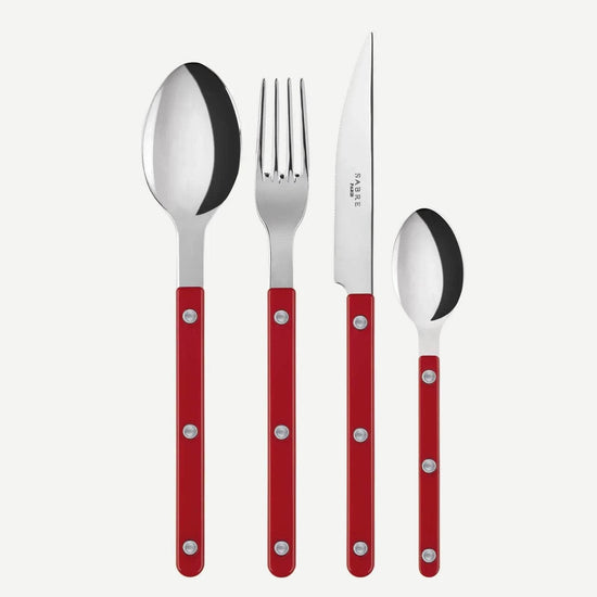 Bistrot 24 Pc Cutlery Set | Red