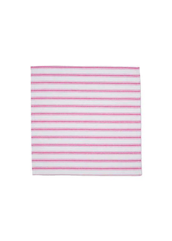 Punch Pink Stripe Napkins (Set of 2)