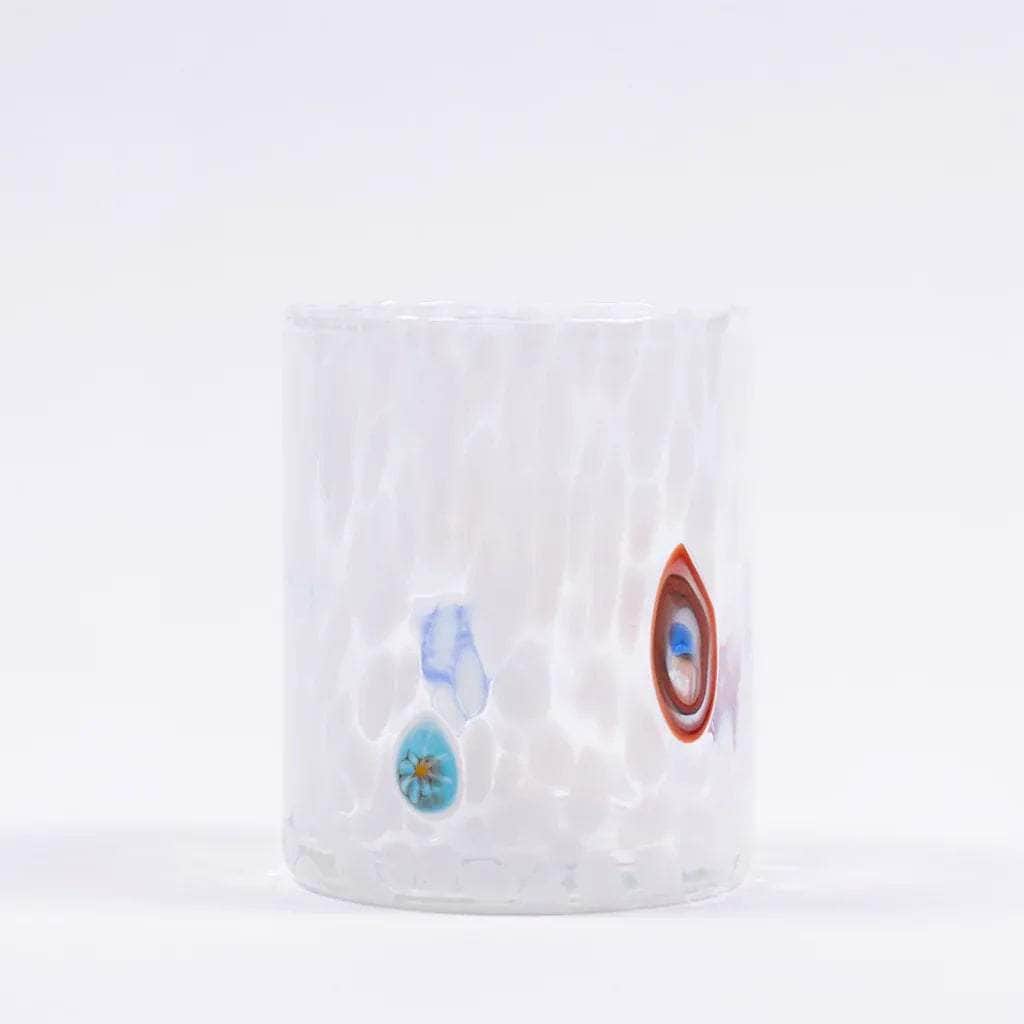 Straight Murano Tumbler | White