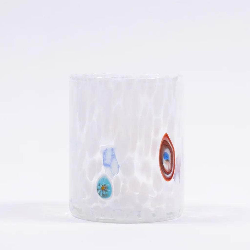 Straight Murano Tumbler | White